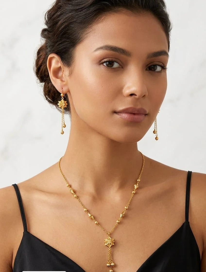 Star Tassel Necklace Set