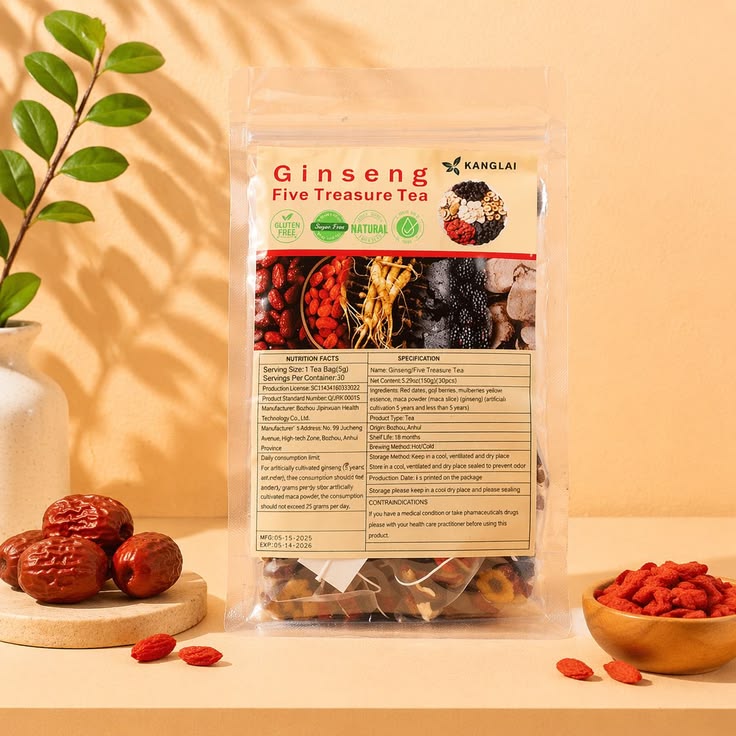 Ginseng Five Treasure Herbal Tea